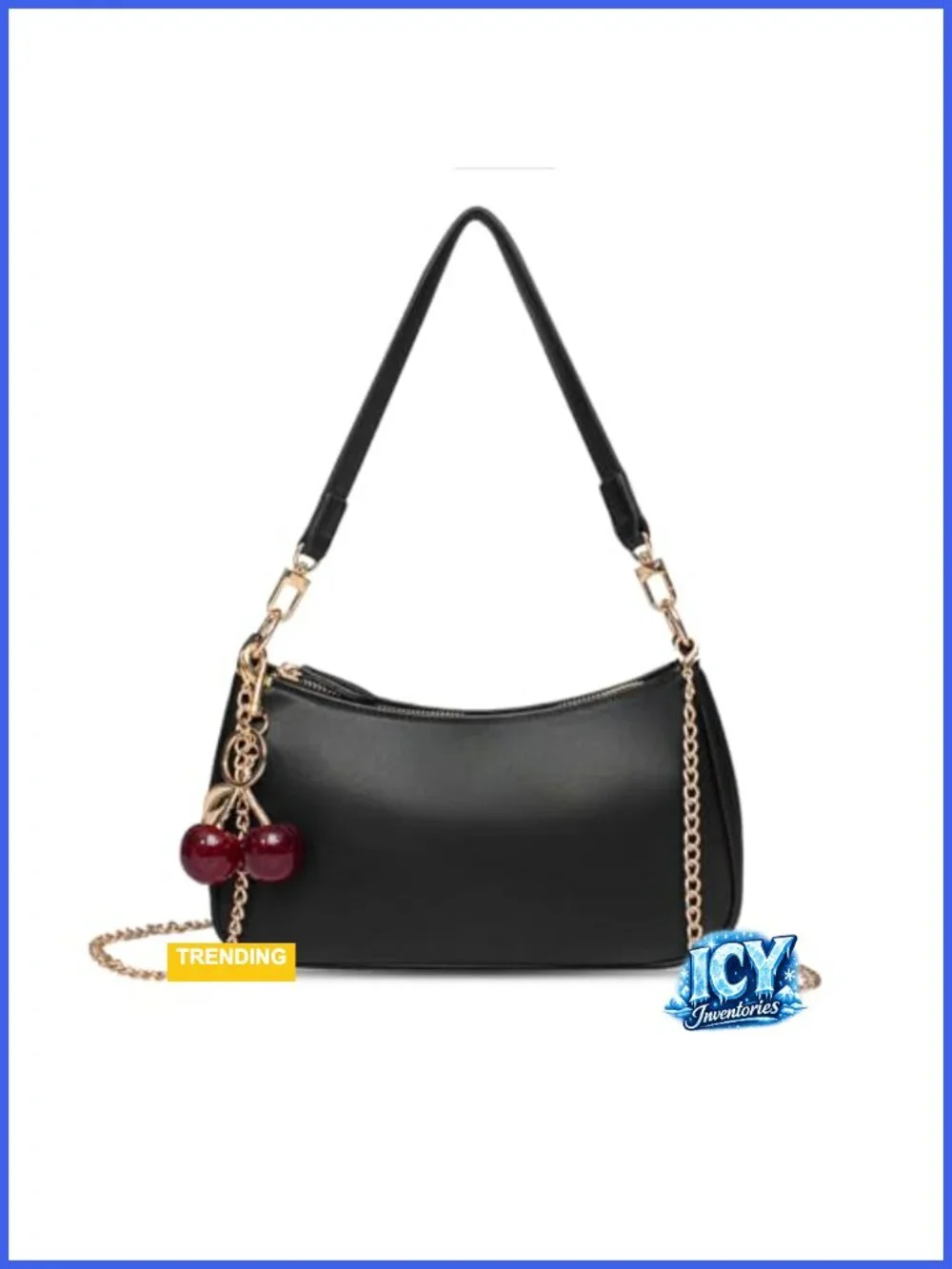 Vintage Retro Hobo Cherry Purse with Removable Straps for Women